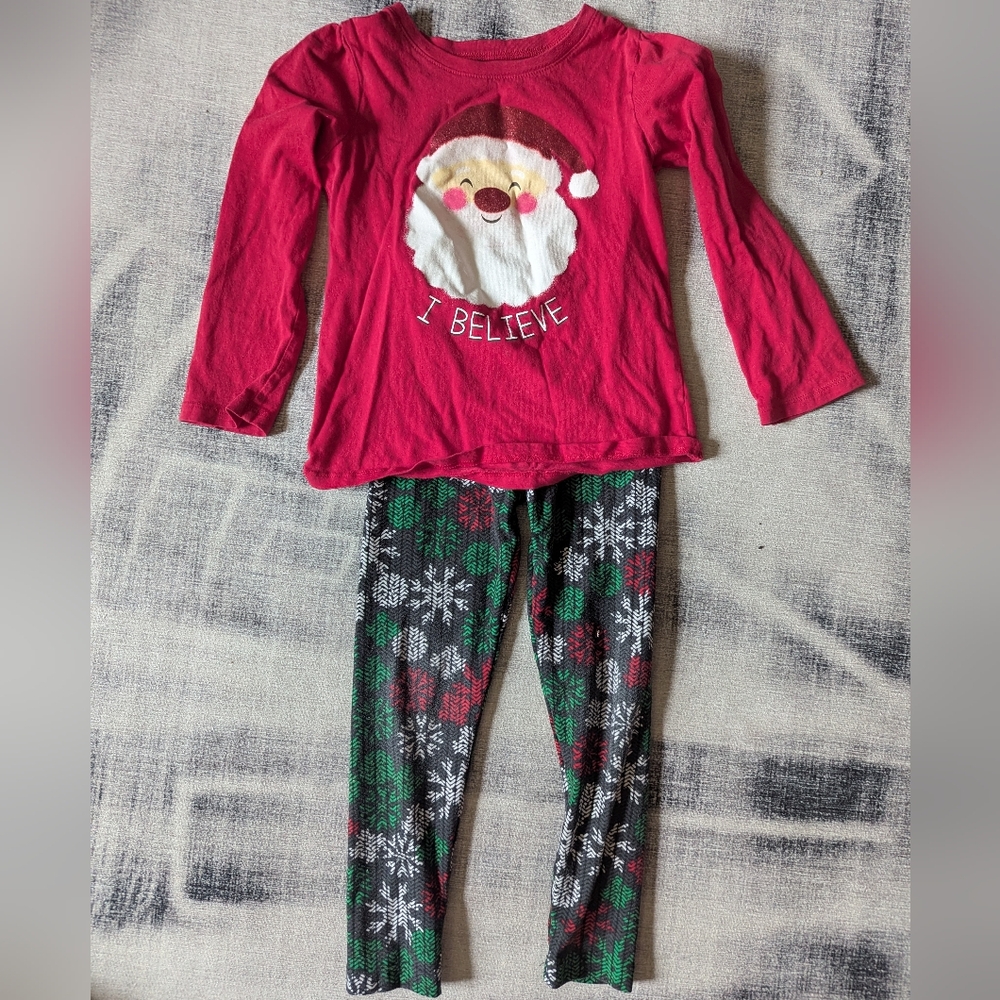 Christmas Outfit Santa Snowflakes